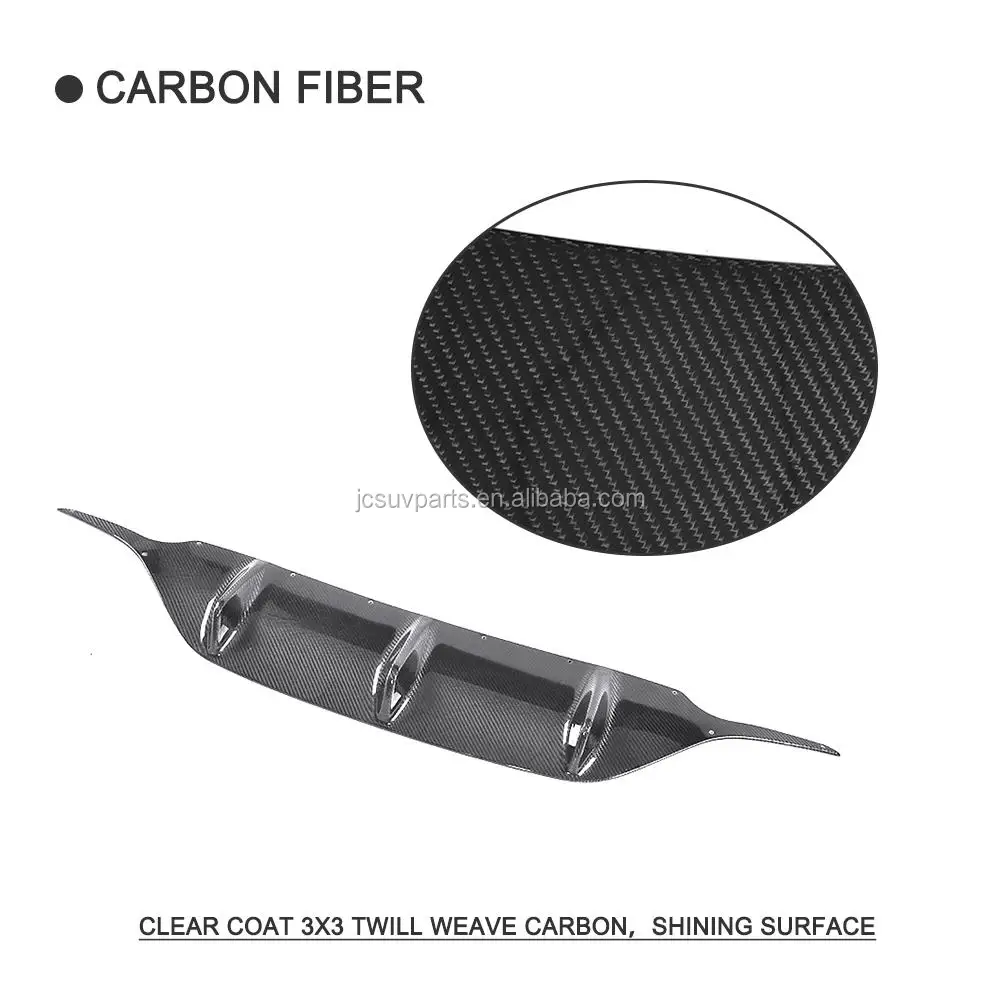 Carbon Fiber Rear Bumper Lip Diffuser Guard For Mercedes Benz E Class