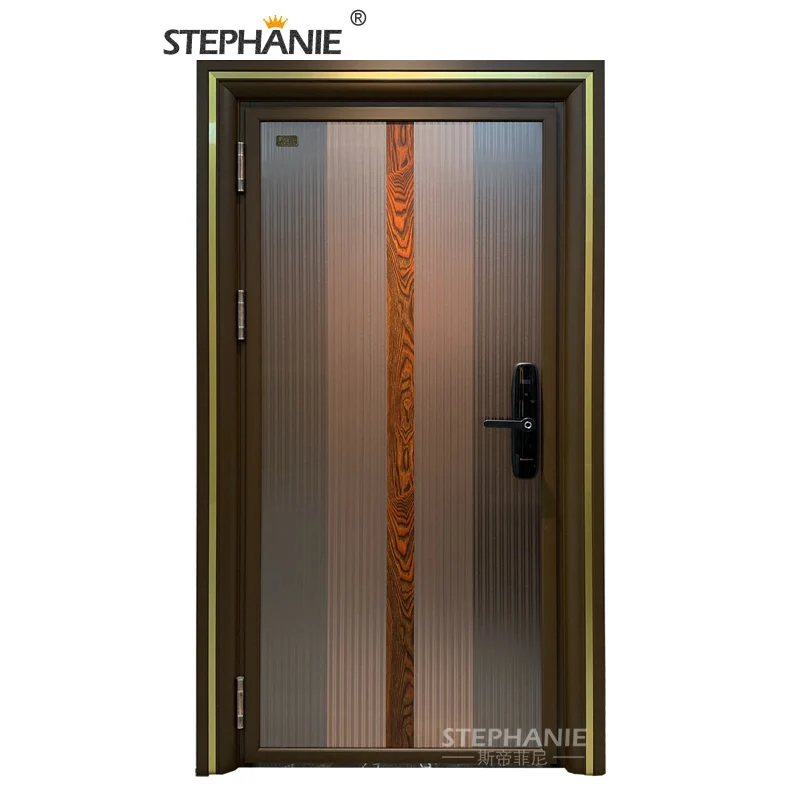 modern entrance front  steel door price for villa