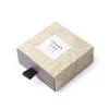 Fancy style brown kraft small paper soap packaging box colorful gift box