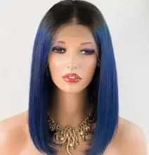 perruque bleu pas cher
