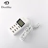 Office 8 USB Ports Mobile Phone Chargers with LCD Display USB Charger Poer Strip Universal Wall Charger EU US UK Plug