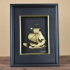 Hot Sale 3d Gold Foil Picture Frame Ship Wooden Frame For Souvenir Gift