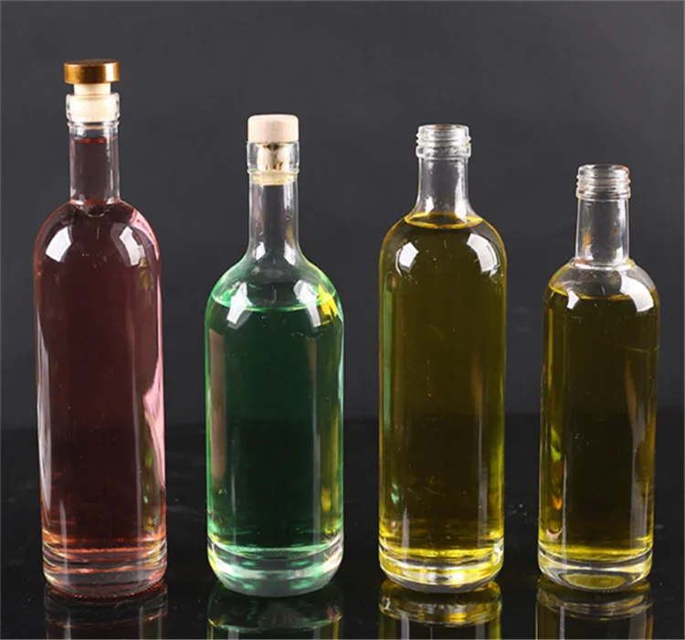 200ml 375ml 500ml 750ml 1000ml Vodka Glass Bottle With Cork Lid,Cork