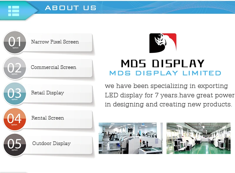 p2.5 full color 4K refresh rate led video indoor advertisement panel