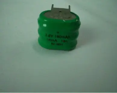 3.6v 160mAh ni-mh rechargeable button cell