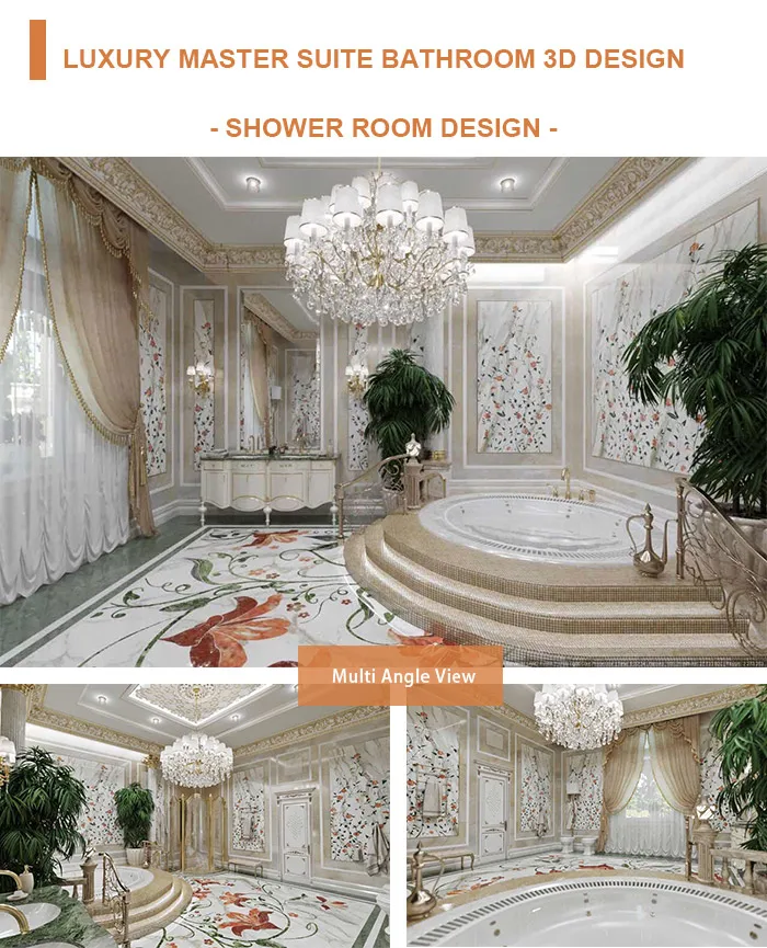 Luxury Style 3D Max Home Interior Bathroom Design Services