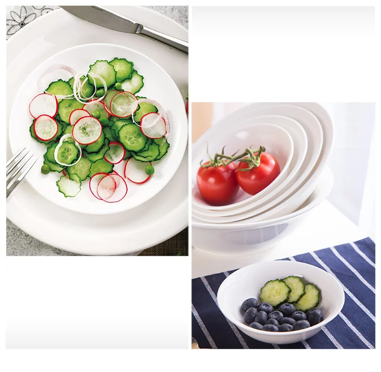 Korean and Japanese Style Horn Shaped Ceramic Soup Bowl Noodle Bowl