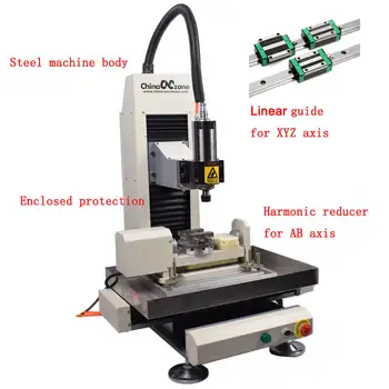 cnc machine axis milling structure accuracy linear steel guide stone metal mill tax eu shipping hard router 5axis larger