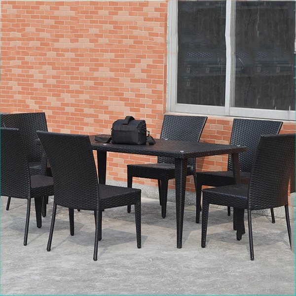 Hotel restaurant patio rattan wicker furniture sofa-4pc outdoor garden rattan sofa set