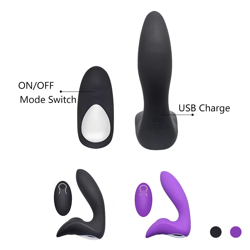 Silicone Homemade Sex Toy Men Electric Prostate Massager Anal  Vibrator