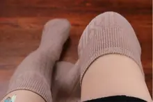 New 2015 Fashion Women Lady Over The Knee Sock Cotton Thigh High Cotton Stockings 5 Colors