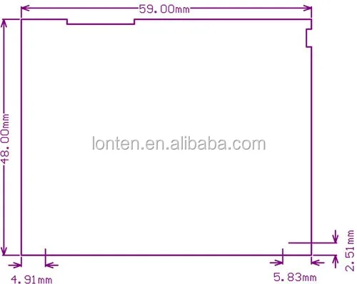 2.2inch-320x240-Touch-LCD-A-dimension