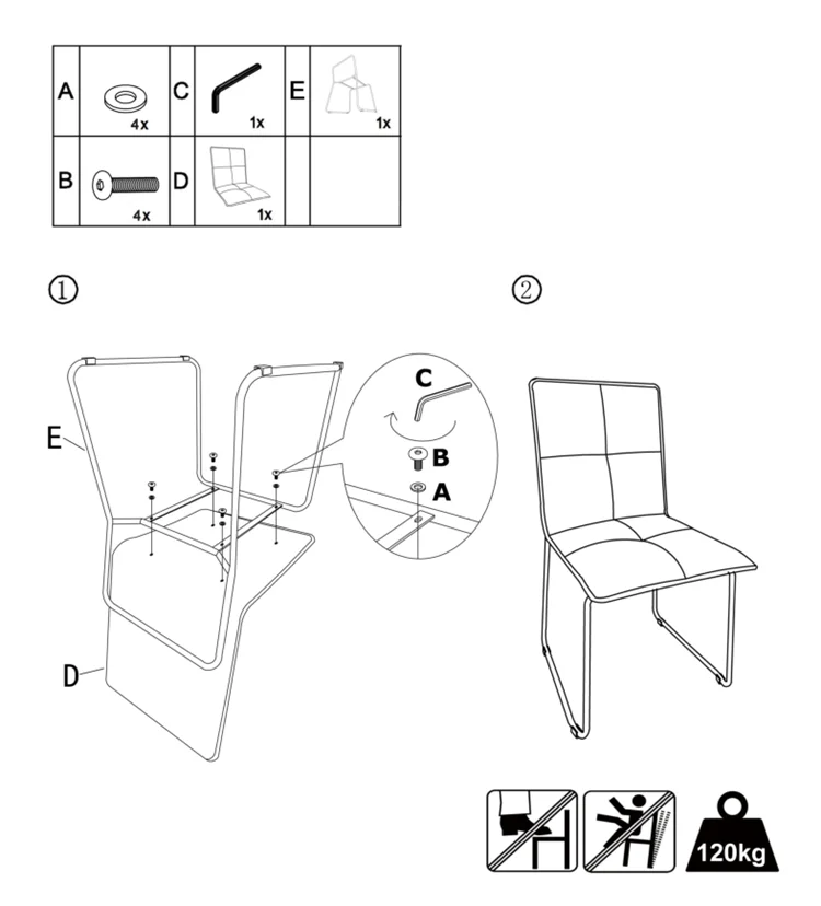 Simple Japanese style design Metal Legs and Velvet Leisure Seat & Back Colorful Fabric Dining Chair for Living Room