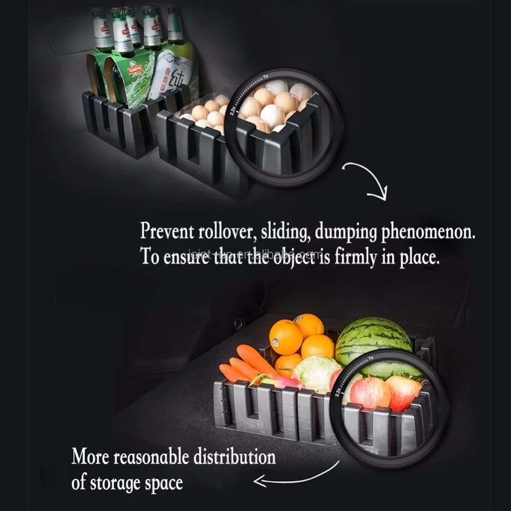 4 Pack Grouping And Deviding Car Trunk Boot Cargo Organizer Blocks