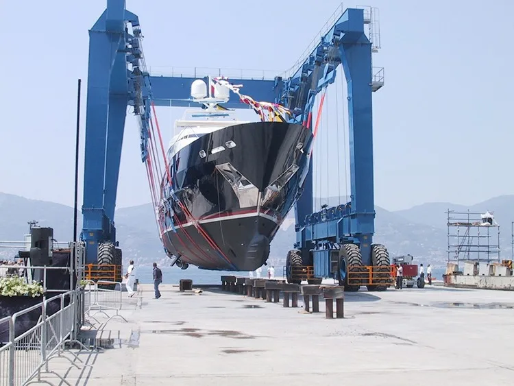 Marine Travel Lift 500 Ton Vessel Lifting Crane - Buy ...