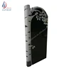 China Black Granite Cheap Upright Headstone With Trees