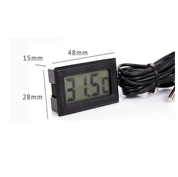 digital water proof lcd display car refrigerator freezer thermometer with temperature probe sensor