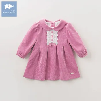 Db5601 Dave Bella Autumn Princess Baby Girls Printed Dress Wedding