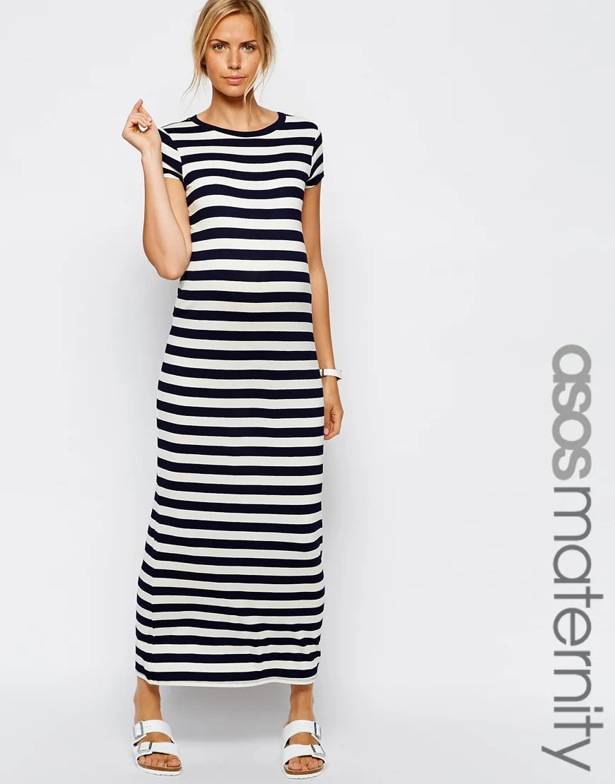 maxi dress stripe