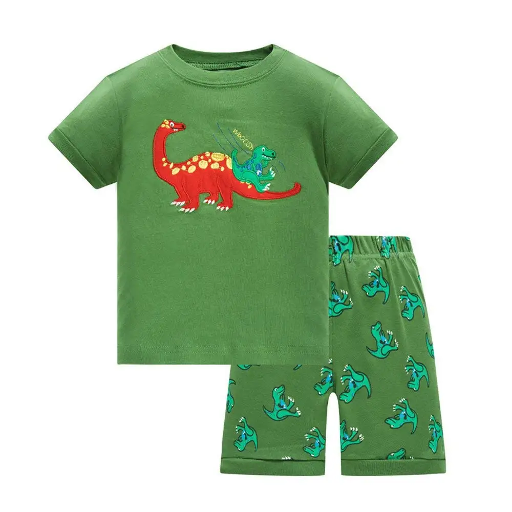 XINNE Little Kids Cotton 2 Piece Long Sleeve Pajamas Sleepwear Nightwear Set Nighty Homewear