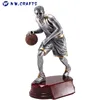 Resin Trophy Action Figure - Basketball- Male