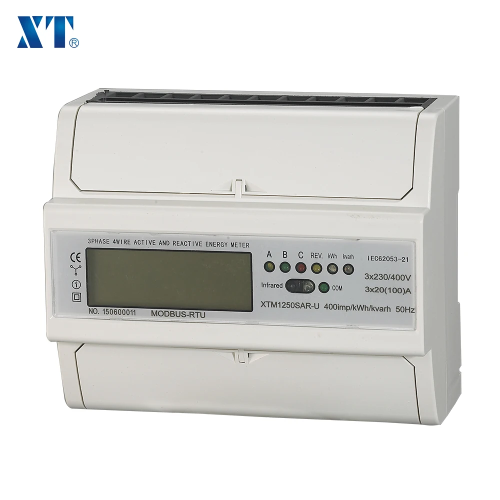 Energy Meter Expert Lcd Display Three Phase Din Rail