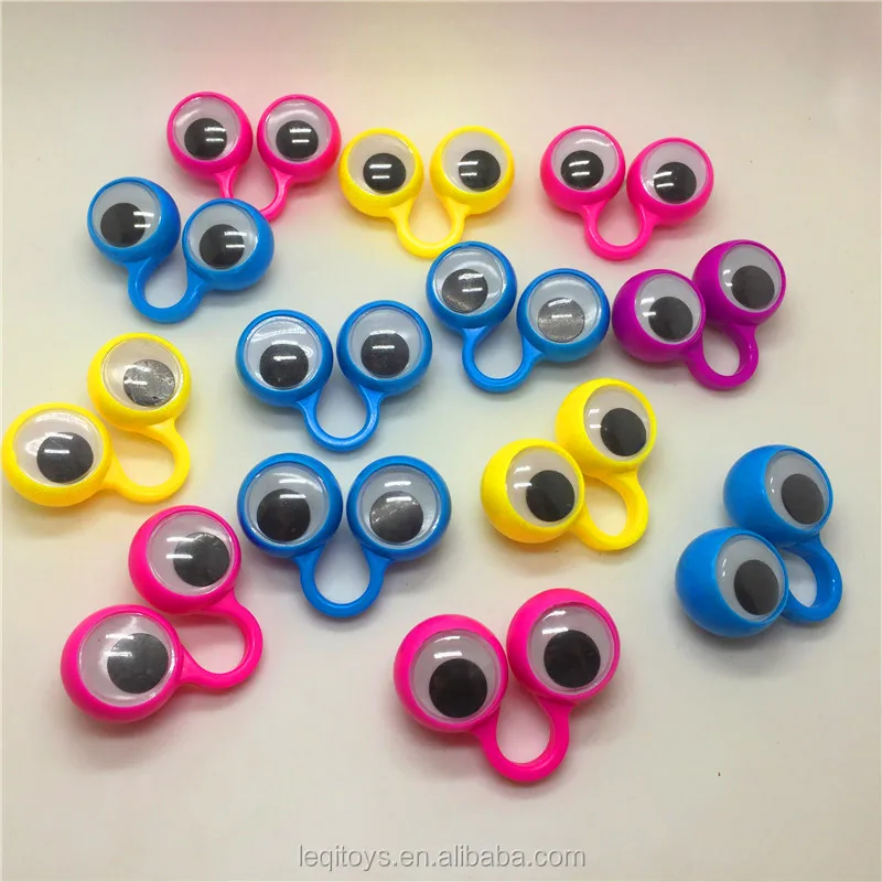 Big Size Funny Eye Finger Ring Toy Finger Puppets Eyeball Ring For 2 