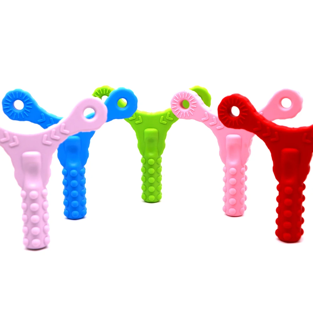 Bpa Free Sensory Toys Autism For Baby Teething Soft Silicone Y Tube