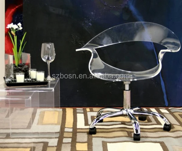 Clear Modern Acrylic Swivel Chair,Lucite Chair,Cheap Price Buy