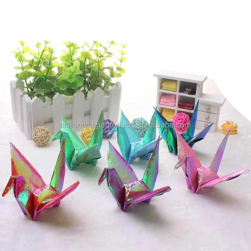 Sparkle Peace Crane Origami Bird Christmas Ornament Wedding Cake Topper Party Favor Place Card Holder Table Decoration Buy Japanese Style Pattern