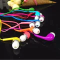 3 5mm Candy Color In Ear Earphones Earbuds Headset Fone de ouvido With Mic For SAMSUNG