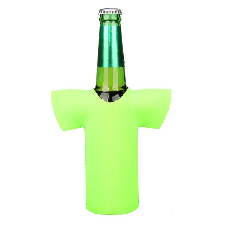 330ml Collapsible Neoprene T Shirt Shaped Beer Bottle Jacket Cooler