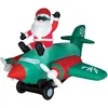 inflatable santa claus,driving a cool plane/ Christmas decoration