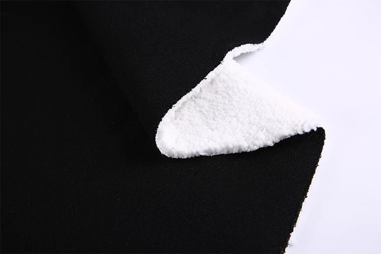 Bonded Polyester Cotton One Side Brushed Polar Fleece Fabric Rolls