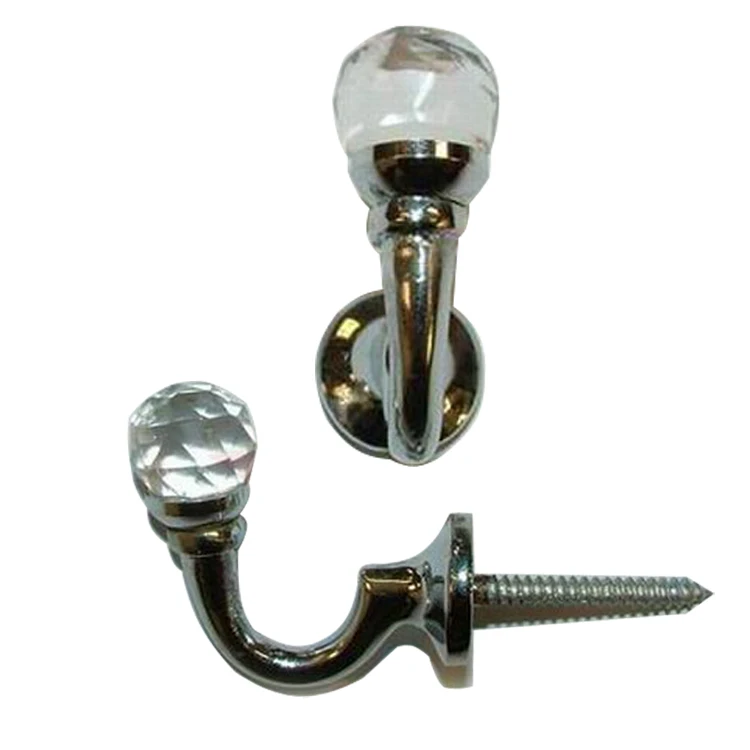 Crystal Curtain Tie Back Hook Tassel Wall Hooks Curtain Accessories
