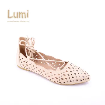 ladies lace up flats