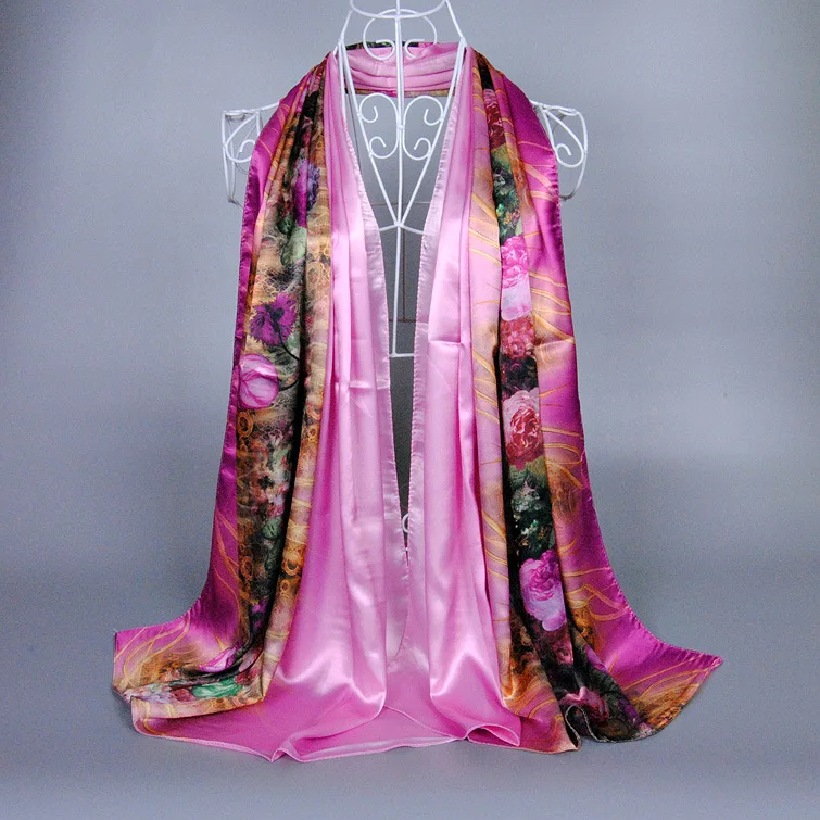 custom silk screening fashionable high quality italian silk scarf