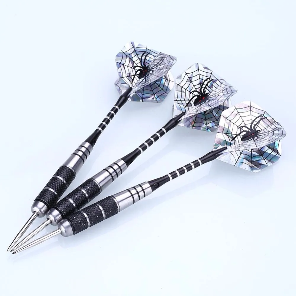 3pcs Steel Tips Dart 22g Shafts Nice Flight Spider Harrow Point Wing
