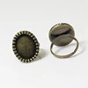 Beadsnice ID4784 new finger brass adjustable oval inside 17mm base diameter 13.5x18mm women's blank ring