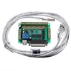 5 Axis CNC Interface Adapter Breakout Board For Stepper Motor Driver Mach3 + USB Cable, mach3 CNC controller with Light Coupling