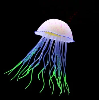 Fish Tank Fluorescence Decorations Box Fake Jellyfish Aquarium Fish Tank Fluorescence Decorations Box Fake Jellyfish Aquarium