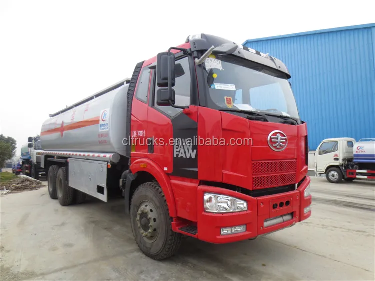 6x4 Faw 25000l Kimia Cair Tanker Truk Untuk Hcl 30%/naoh