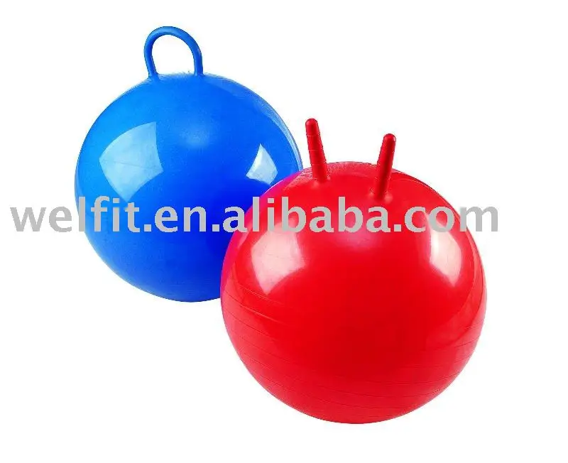 red bouncy ball with handle