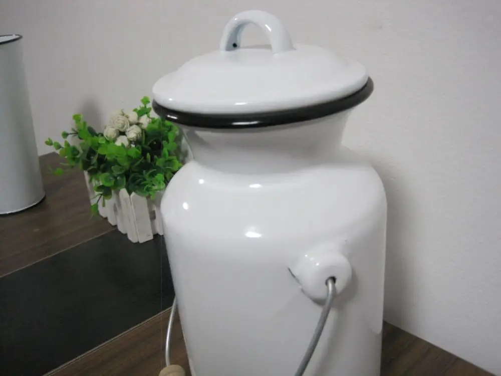 Customized Enamel Milk Pot,Enamel Kettle With Wooden Handle Buy