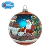 Holiday custom edition painting Christmas ornament decoration glass round ball