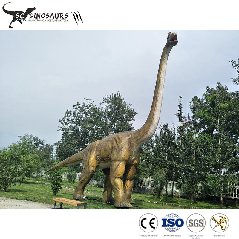 fiberglass brachiosaurus life size animal model for jurassic theme brachiosaurus size