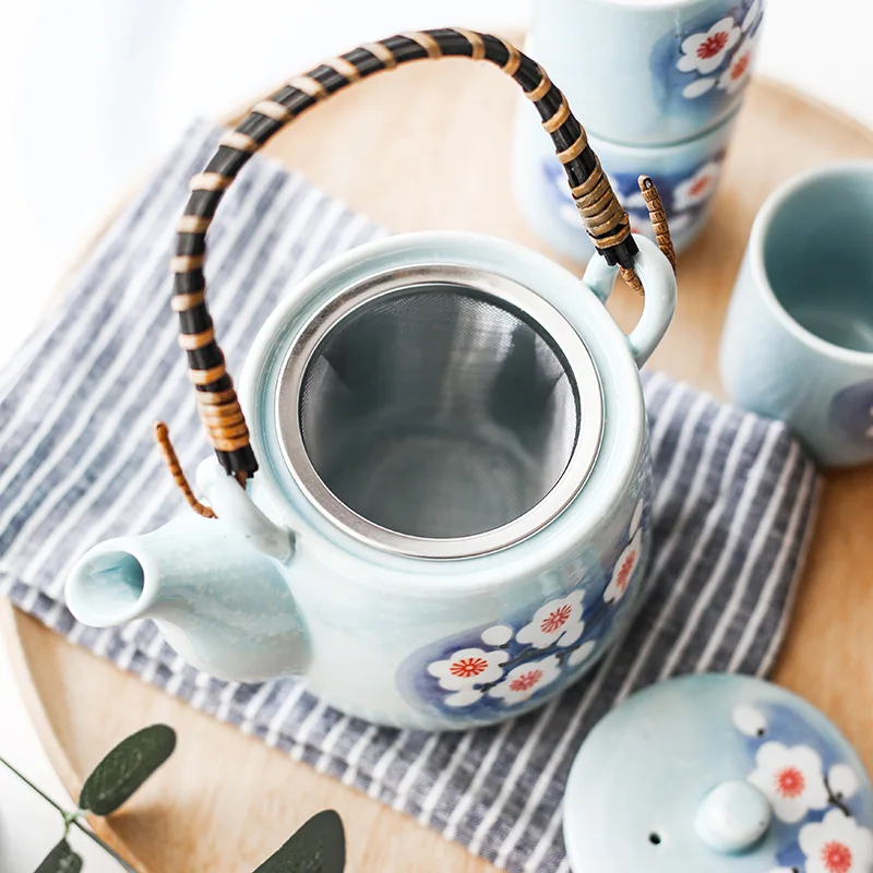 Japanese Style Porcelain Tea Pot Set Dinnerware Ceramic Tea Cups Buy