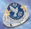 Vintage Luxury Rings For Women Nano Reflection Flying Bird Peace Pigeon Big Ring Anniversary Bridal Party Gift Jewelry