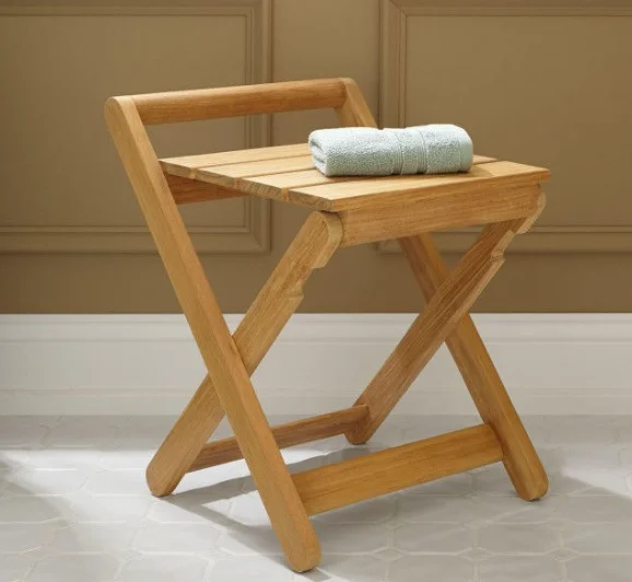 folding wooden stool