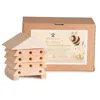 Eco-friendly wooden bee house garden insect hotel bug home FSC certified